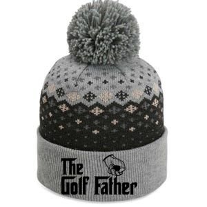 The Golf-Father Funny Golf Dad The Baniff Cuffed Pom Beanie