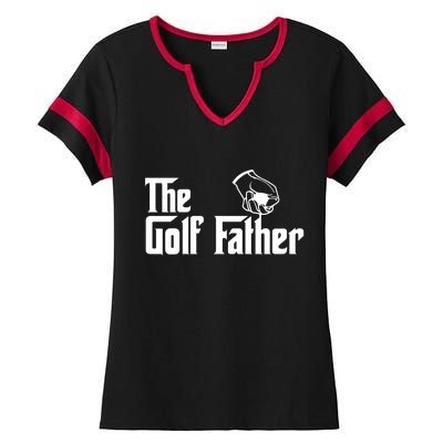 The Golf-Father Funny Golf Dad Ladies Halftime Notch Neck Tee