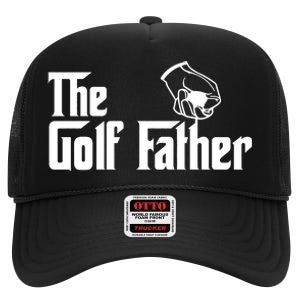 The Golf-Father Funny Golf Dad High Crown Mesh Back Trucker Hat