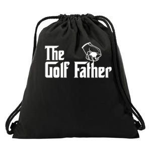 The Golf-Father Funny Golf Dad Drawstring Bag