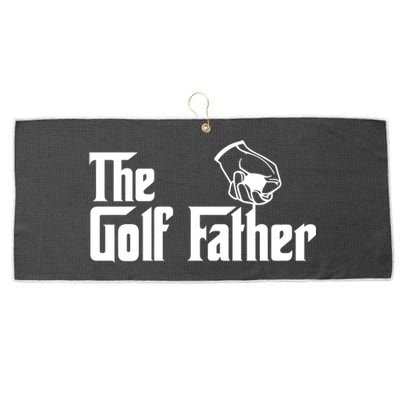 The Golf-Father Funny Golf Dad Large Microfiber Waffle Golf Towel