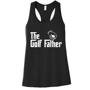 The Golf-Father Funny Golf Dad Women's Racerback Tank