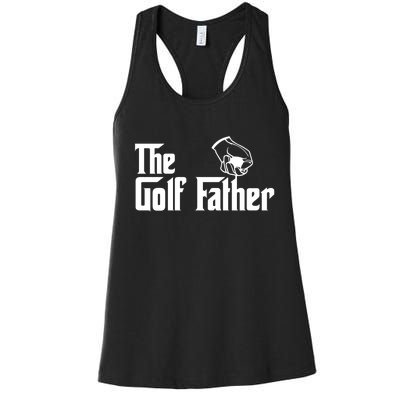 The Golf-Father Funny Golf Dad Women's Racerback Tank