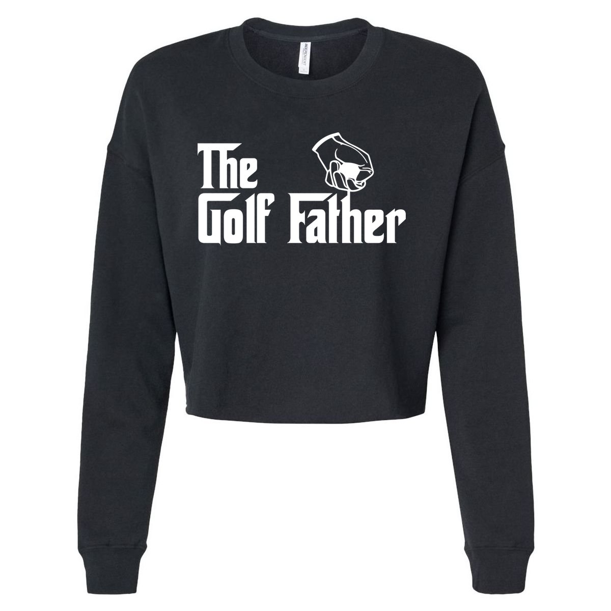 The Golf-Father Funny Golf Dad Cropped Pullover Crew