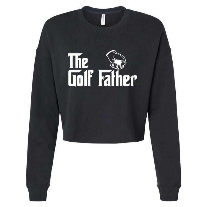 The Golf-Father Funny Golf Dad Cropped Pullover Crew