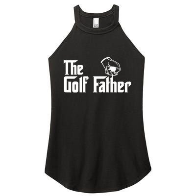 The Golf-Father Funny Golf Dad Women’s Perfect Tri Rocker Tank