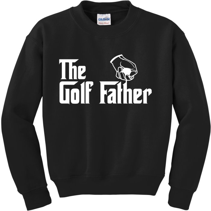 The Golf-Father Funny Golf Dad Kids Sweatshirt