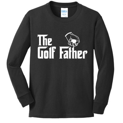 The Golf-Father Funny Golf Dad Kids Long Sleeve Shirt