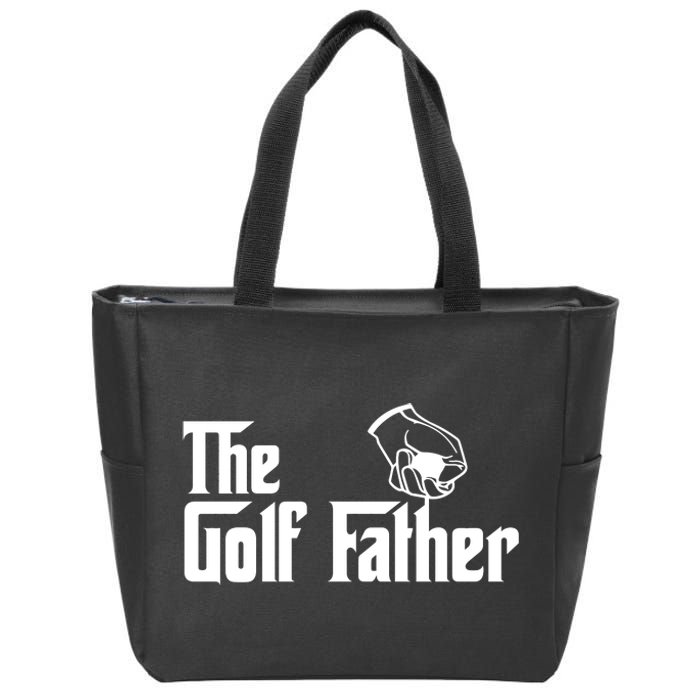 The Golf-Father Funny Golf Dad Zip Tote Bag