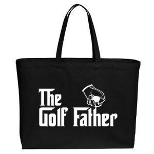 The Golf-Father Funny Golf Dad Cotton Canvas Jumbo Tote