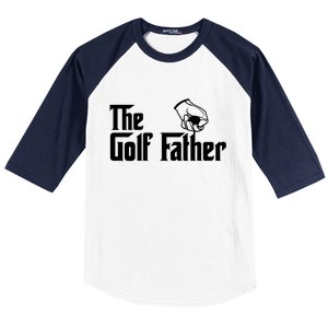 The Golf-Father Funny Golf Dad Baseball Sleeve Shirt