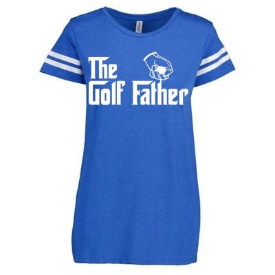 The Golf-Father Funny Golf Dad Enza Ladies Jersey Football T-Shirt