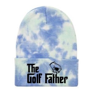 The Golf-Father Funny Golf Dad Tie Dye 12in Knit Beanie