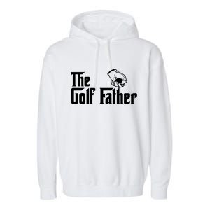 The Golf-Father Funny Golf Dad Garment-Dyed Fleece Hoodie