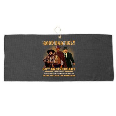 The Good The Bad And The Ugly 54th Anniversary Large Microfiber Waffle Golf Towel