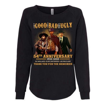 The Good The Bad And The Ugly 54th Anniversary Womens California Wash Sweatshirt