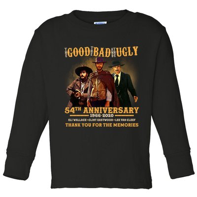 The Good The Bad And The Ugly 54th Anniversary Toddler Long Sleeve Shirt