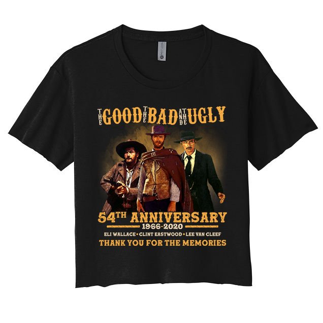 The Good The Bad And The Ugly 54th Anniversary Women's Crop Top Tee