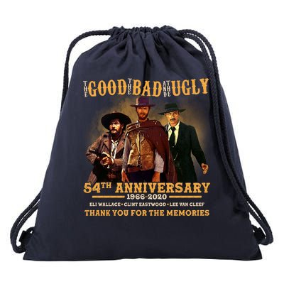 The Good The Bad And The Ugly 54th Anniversary Drawstring Bag