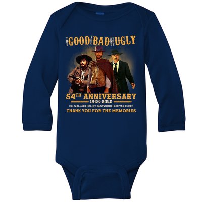 The Good The Bad And The Ugly 54th Anniversary Baby Long Sleeve Bodysuit