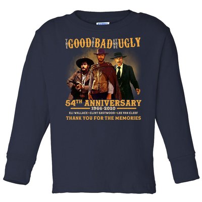 The Good The Bad And The Ugly 54th Anniversary Toddler Long Sleeve Shirt