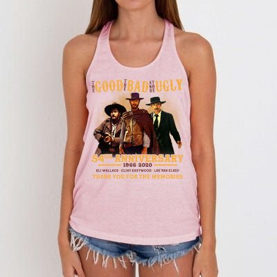 The Good The Bad And The Ugly 54th Anniversary Women's Knotted Racerback Tank