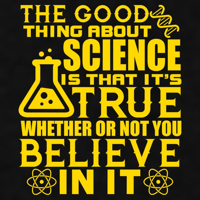 The Good Thing About Science Is That It's True Ladies PosiCharge Tri-Blend Wicking Tank