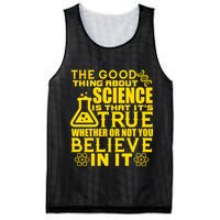 The Good Thing About Science Is That It's True Mesh Reversible Basketball Jersey Tank