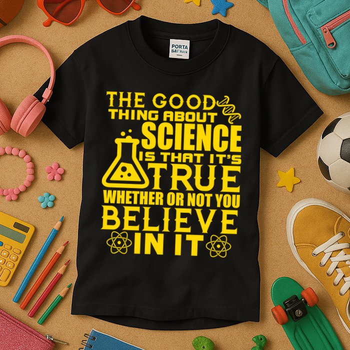 The Good Thing About Science Is That It's True Kids T-Shirt