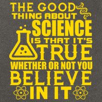The Good Thing About Science Is That It's True Cotton Canvas Backpack