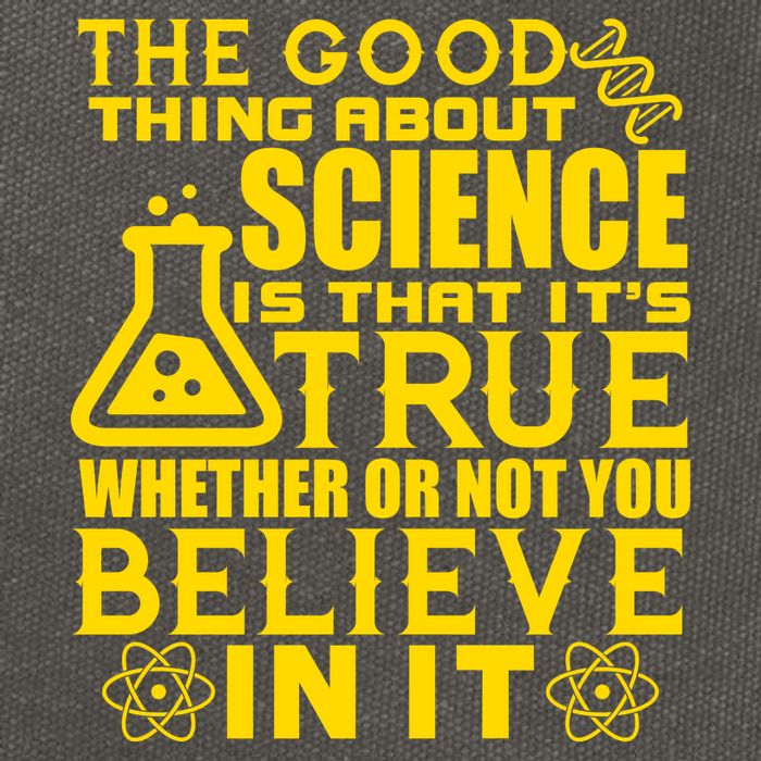 The Good Thing About Science Is That It's True Cotton Canvas Backpack
