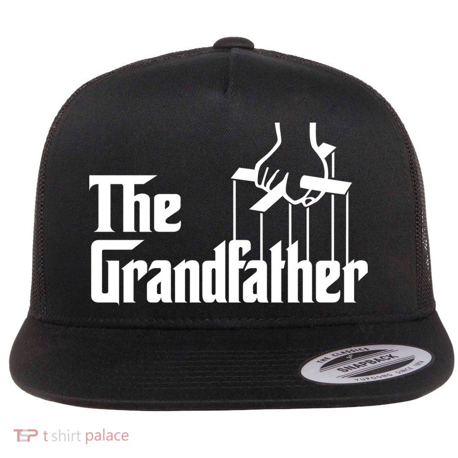 The Grandfather Logo Father's Day Flat Bill Trucker Hat