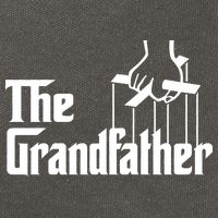 The Grandfather Logo Father's Day Cotton Canvas Backpack