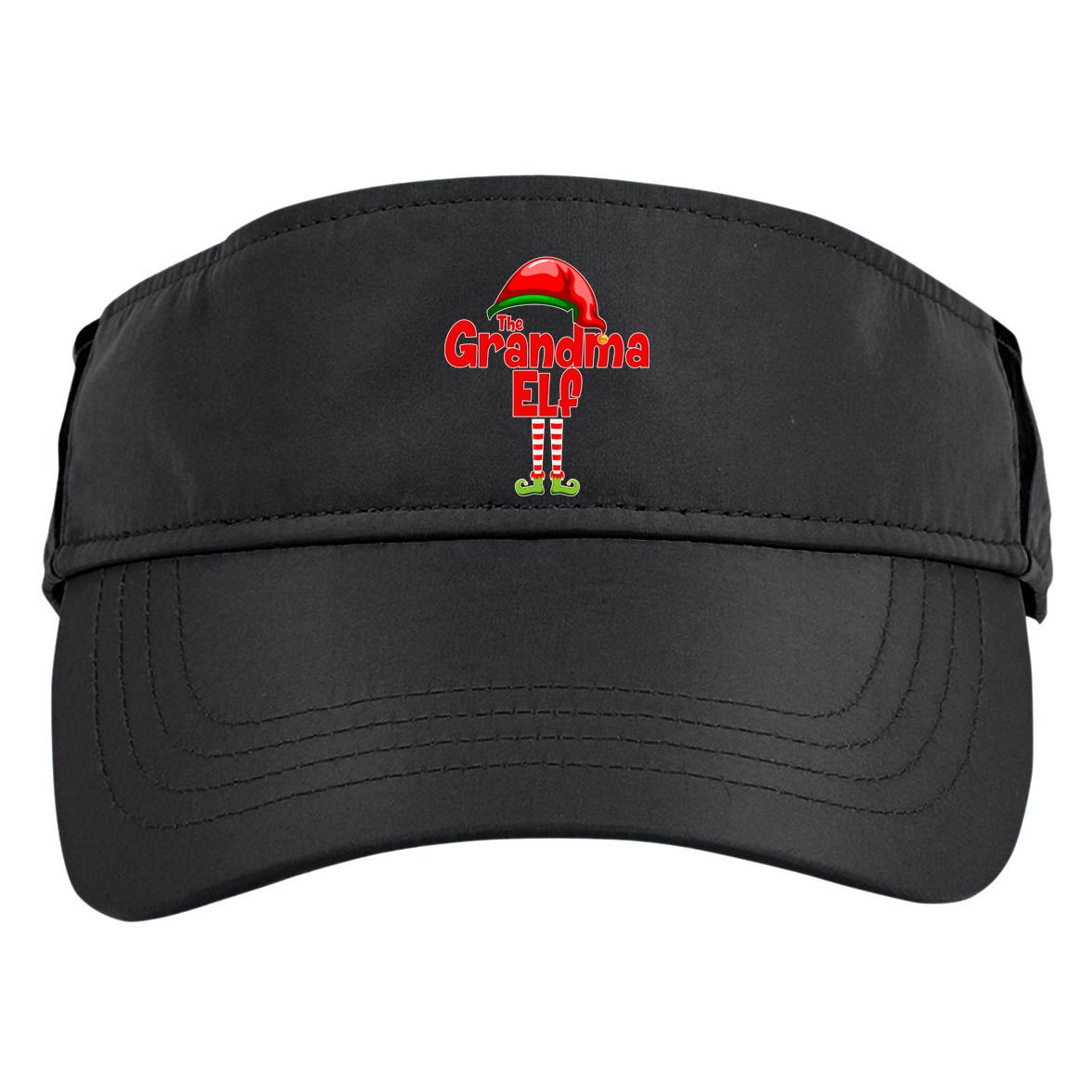 The Grandma Elf Christmas Adult Drive Performance Visor