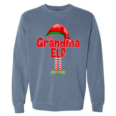 The Grandma Elf Christmas Garment-Dyed Sweatshirt