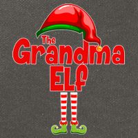 The Grandma Elf Christmas Cotton Canvas Backpack