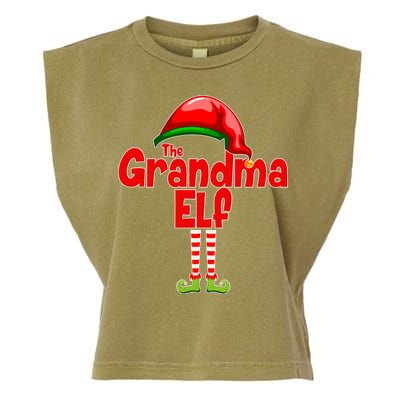 The Grandma Elf Christmas Garment-Dyed Women's Muscle Tee