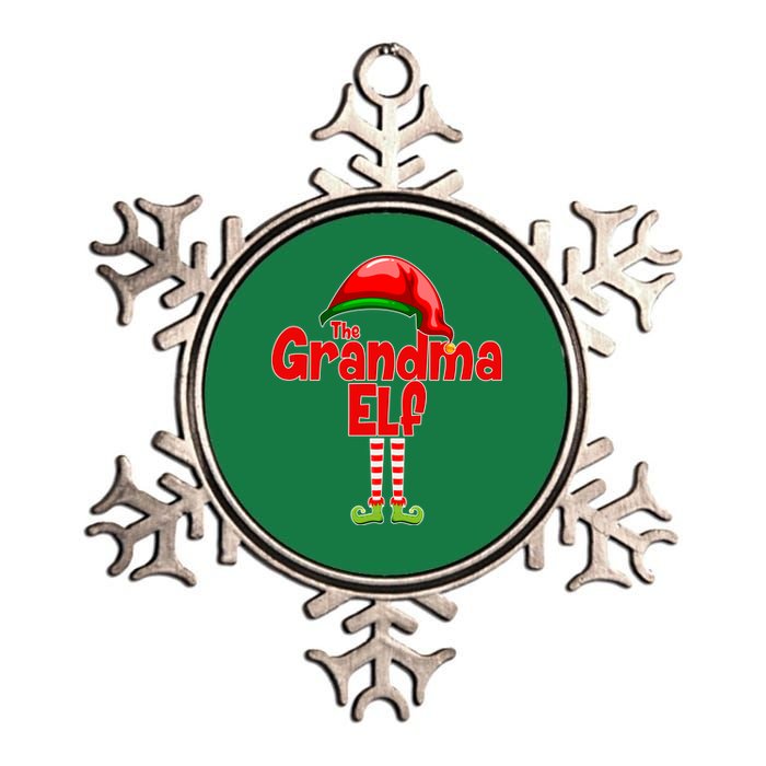 The Grandma Elf Christmas Metallic Star Ornament