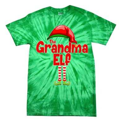 The Grandma Elf Christmas Tie-Dye T-Shirt