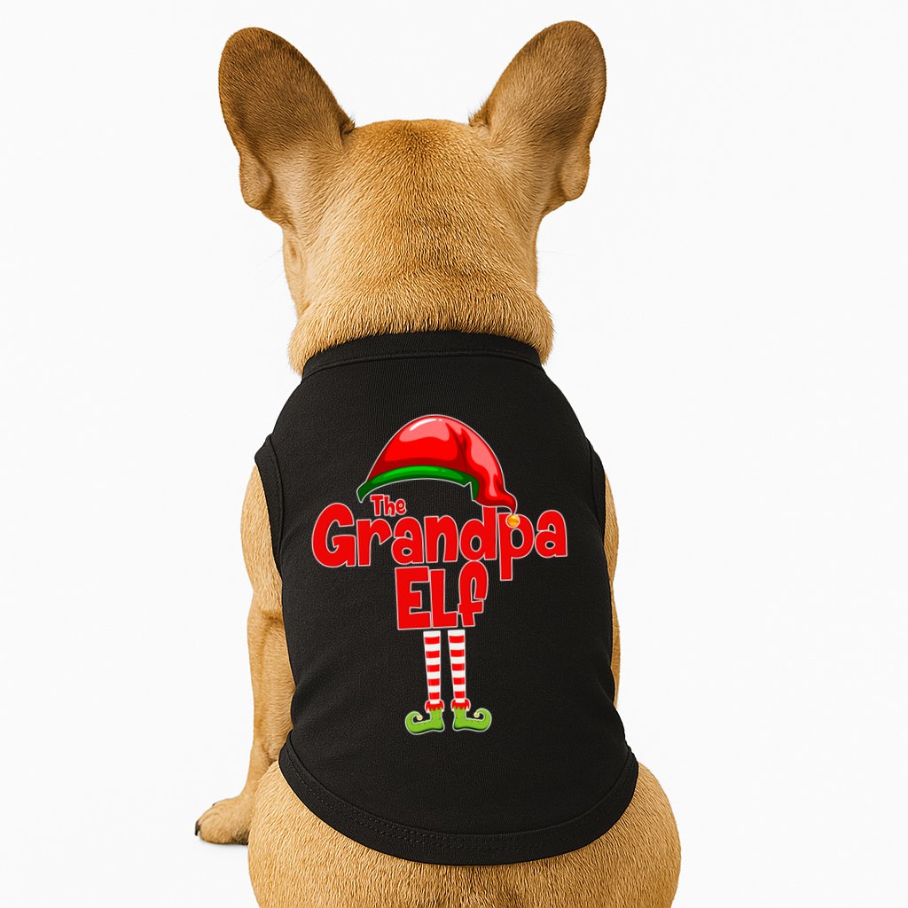 The Grandpa Elf Doggie Tank
