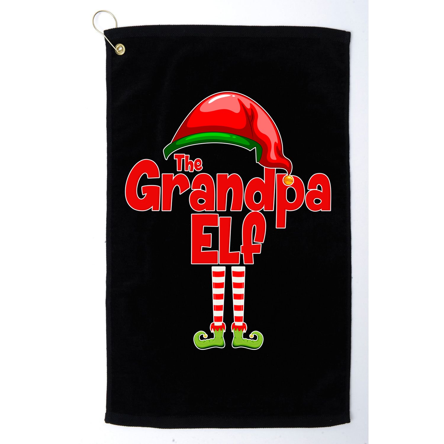 The Grandpa Elf Golf Towel