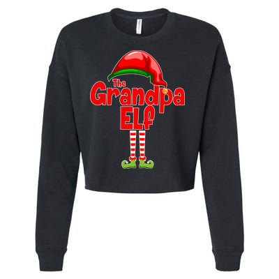 The Grandpa Elf Cropped Pullover Crew