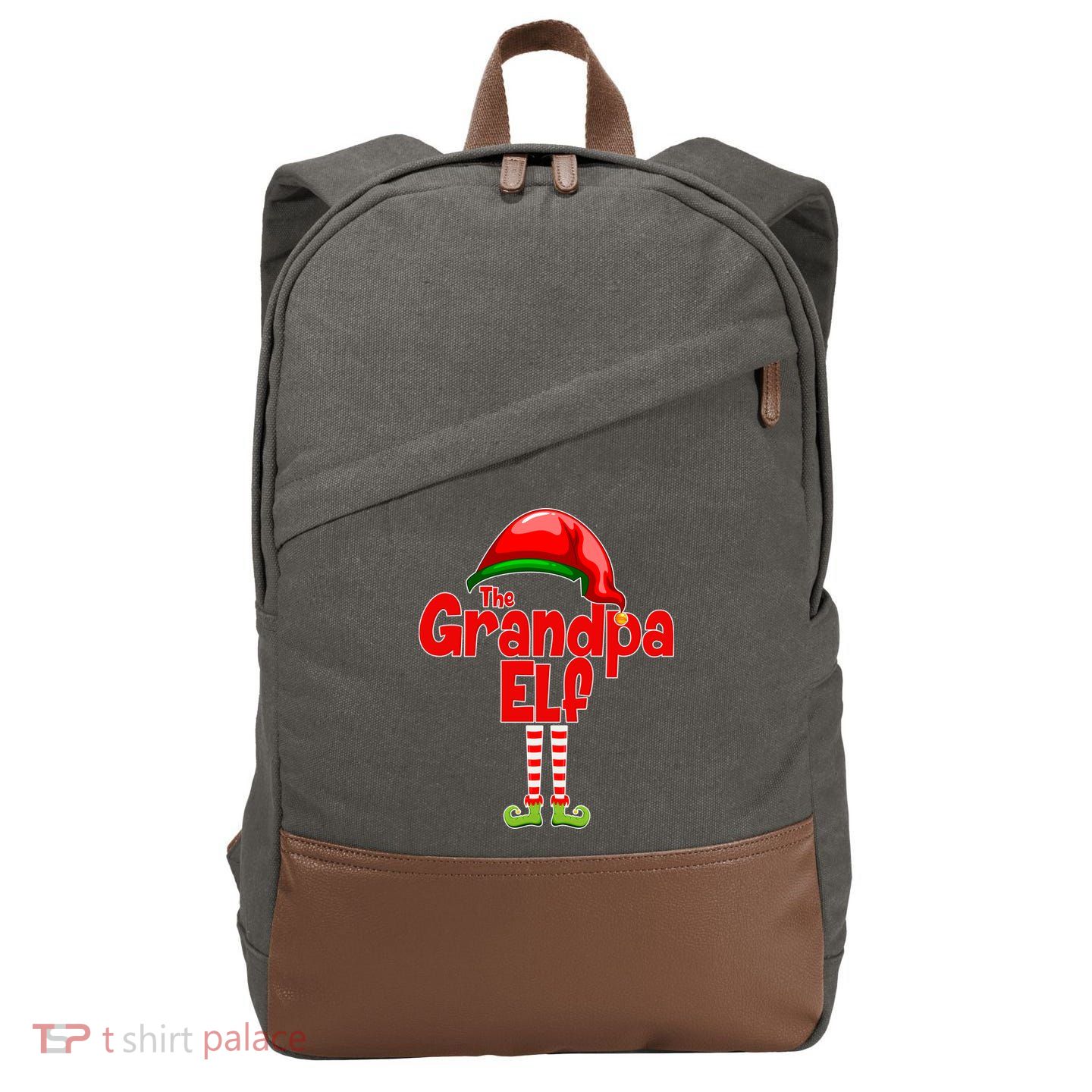 The Grandpa Elf Cotton Canvas Backpack