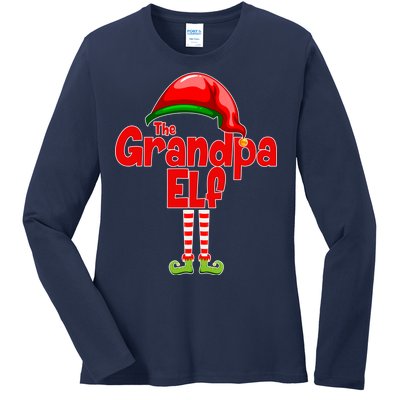 The Grandpa Elf Ladies Long Sleeve Shirt