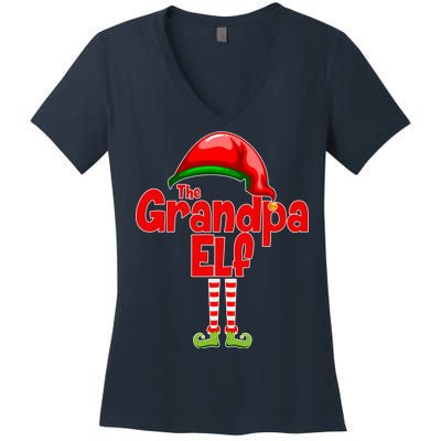 The Grandpa Elf Women's V-Neck T-Shirt