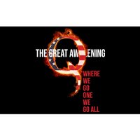 The Great Awakening Qanon Where We Go One We Go All Bumper Sticker