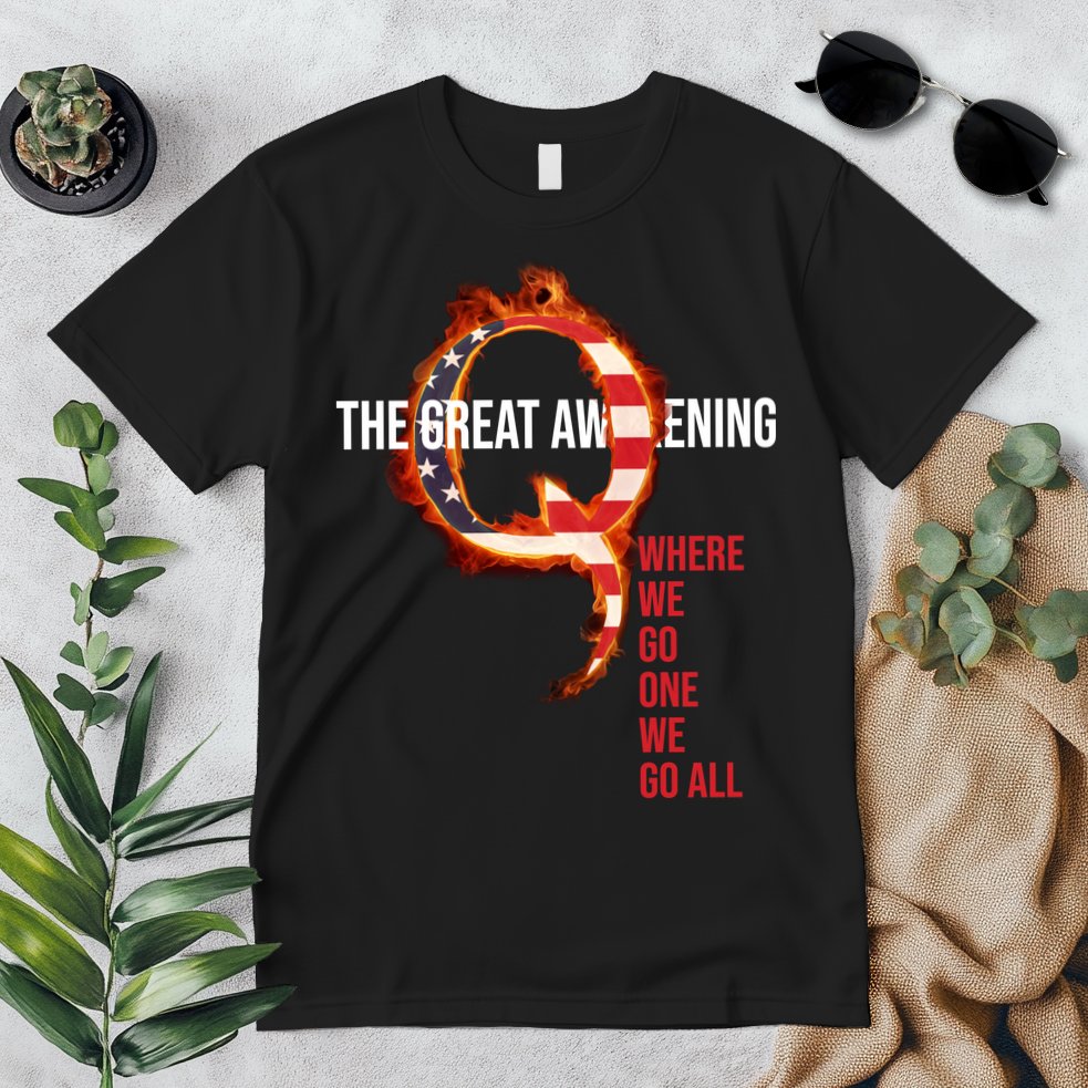The Great Awakening Qanon Where We Go One We Go All Premium T-Shirt