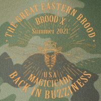 The Great Eastern Brood X Summer 2021 Magicicada Back In Buzziness Legacy Tie Dye Trucker Hat