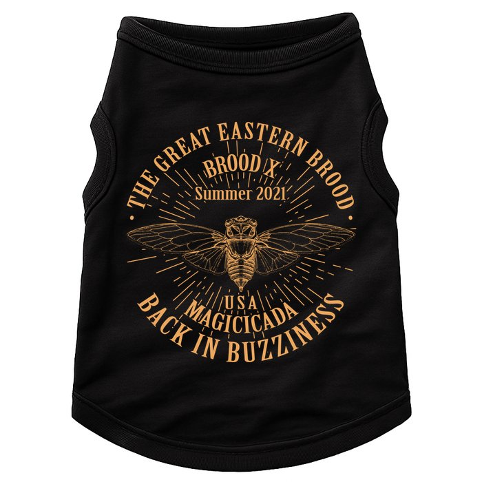 The Great Eastern Brood X Summer 2021 Magicicada Back In Buzziness Doggie Tank