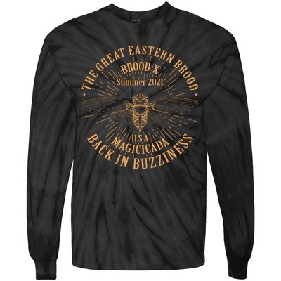 The Great Eastern Brood X Summer 2021 Magicicada Back In Buzziness Tie-Dye Long Sleeve Shirt